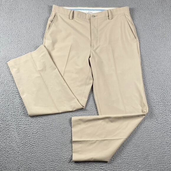 Footjoy Athletic Performance Pants Men's 36x30 Beige Causal Chino Slacks Formal - Picture 1 of 9